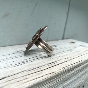 .925 Silver Steampunk Wedding Ring – Size 7