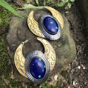 Lapis Lazuli Malachite Earrings