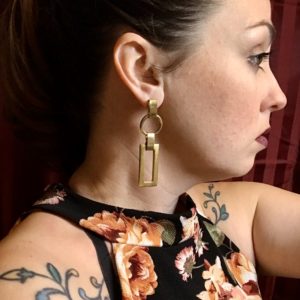 Gold Posted Earrings