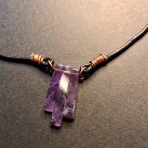 Amethyst Choker Necklace – 16”